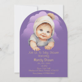 Convite Cute baby themed for Baby Shower Invitation
