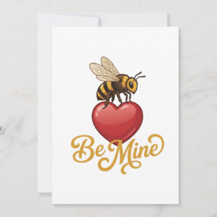 Convite Cute Be Mine Favo de Mel