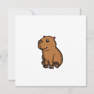 Convite Cute Capybara Costume Rodent Gift Idea