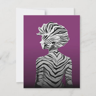 Convite Cute Dancing Zebra Canvas