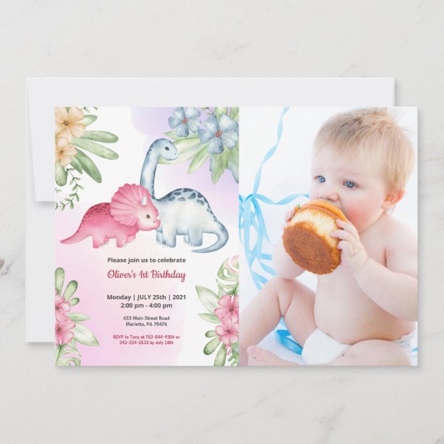 Convite Cute engraçado | Aniversário de criança foto (Frente)