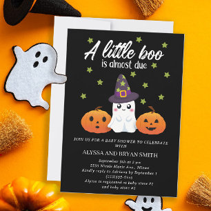 Convite Cute Fantasma Little Boo Quase Chegando Chuveiro d