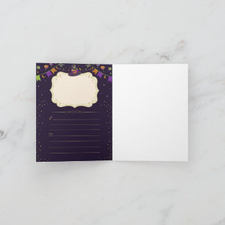 Convite Cute Ghost Halloween Party Folded Invitation
