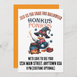 Convite Cute Halloween Honkus Ponkus