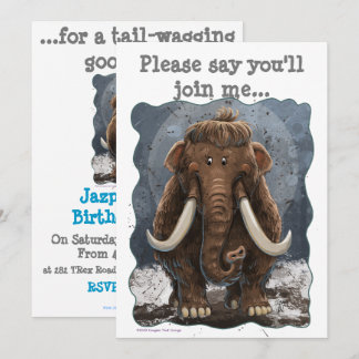 Convite Cute Mastodon