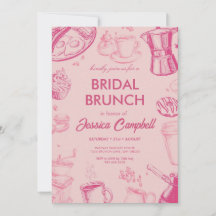 Cute Pink Bridal Brunch With Bride Bridal Shower
