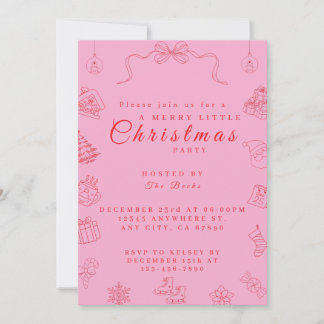 Convite Cute Sassy Christmas Party Invitation