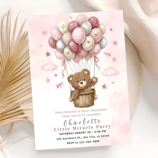 Convite Cute Teddy Bear Party (Criador carregado)