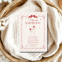 Cute Tini Um Está A Caminho Do Chá de fraldas