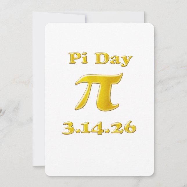 Convite Cutie 3.14 Pi Day (Frente)