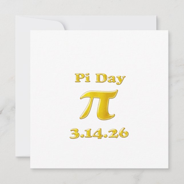 Convite Cutie 3.14 Pi Day (Frente)