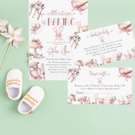Convite Cutie Pie | Chá de fraldas de Garota Rosa de Água