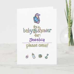 Convite Cutietoots Baby Shower Invitation