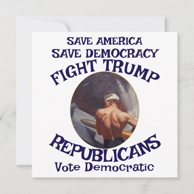 Convite Czar Rua Mentiroso Trump POTUS Patriótico Trem MAG (Frente)