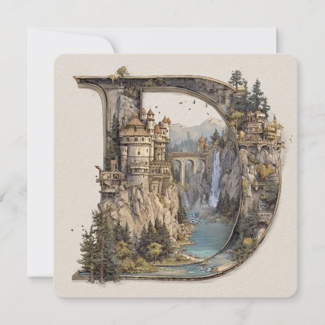 Convite D with Castles in the Sky Storybook (Frente)