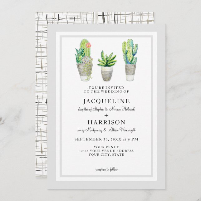 Convite Da aguarela moderna da xadrez do meio século (Frente/Verso)