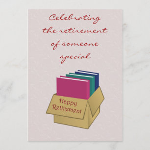 Convite da aposentadoria para o secretário do