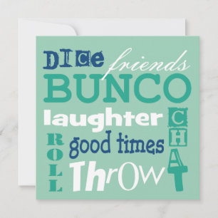 Convite da arte do metro de Bunco por Artinspired