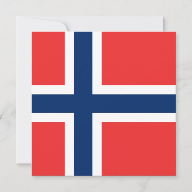 Convite da bandeira de Noruega (Frente)