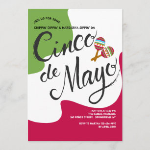 Convite da Bandeira do Cinco de Mayo