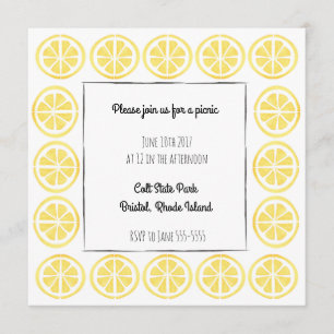 Convite da beira do limão