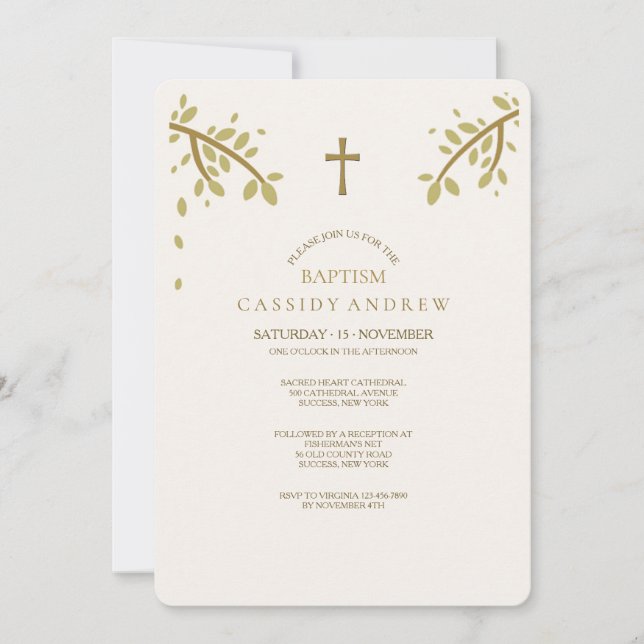 Convite da bênção do outono (Frente)