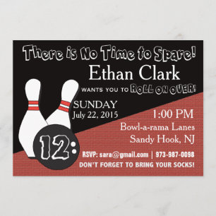 Convite da boliche para todos!