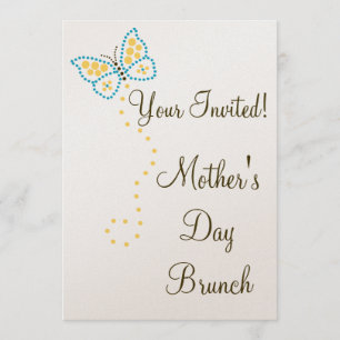 Convite da borboleta da arte do ponto