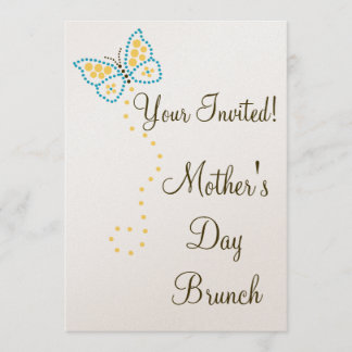 Convite da borboleta da arte do ponto