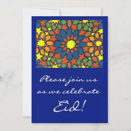 Convite da celebração de Eid - design tradicional