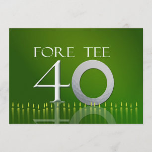 Convite da celebração do aniversário de 40 anos -