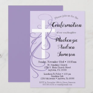 Convite da confirmação da cruz do redemoinho da