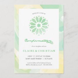 Convite da confirmação, meninas ou meninos