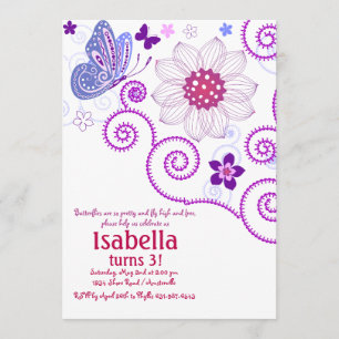 Convite da dança da borboleta