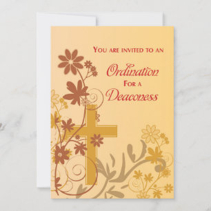 Convite da Diaconisa para a Cruz de Ordenação Rede