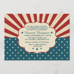 Convite da eleição do vintage