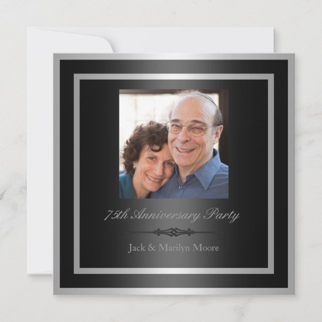 Convite da Festa de Aniversário de 75 anos (Frente)