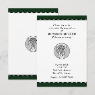 Convite da festa de formatura do Lacrosse