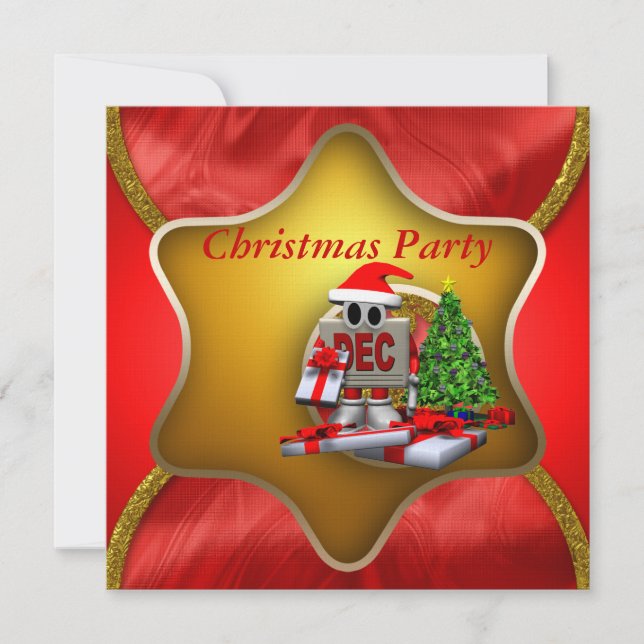 Convite da festa de Natal (Frente)