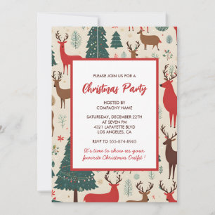 Convite da Festa de Natal da Empresa Cervos