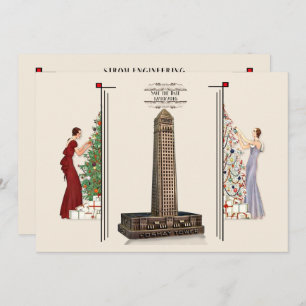 Convite da festa de Natal da engenharia de Strom