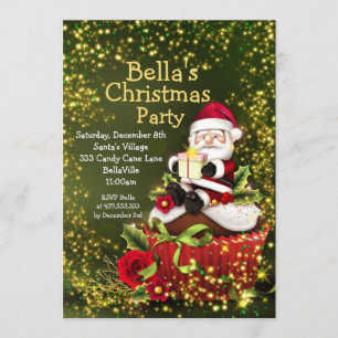 Convite da festa de Natal da troca do biscoito do