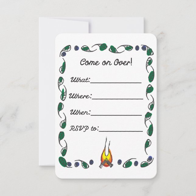 Convite da festa do quarteirão (Frente)