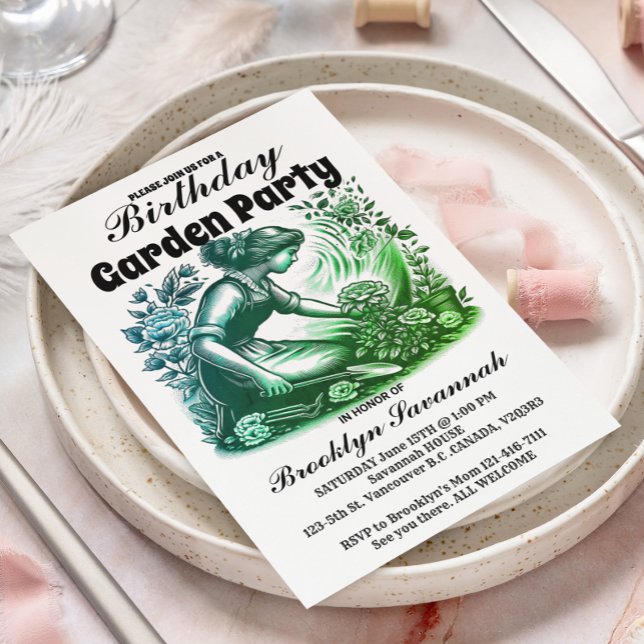 Convite da Festa dos Jardineiros da Festa no Jardi (Criador carregado)