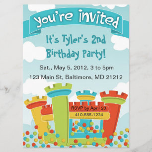 Convite da festa em casa do salto