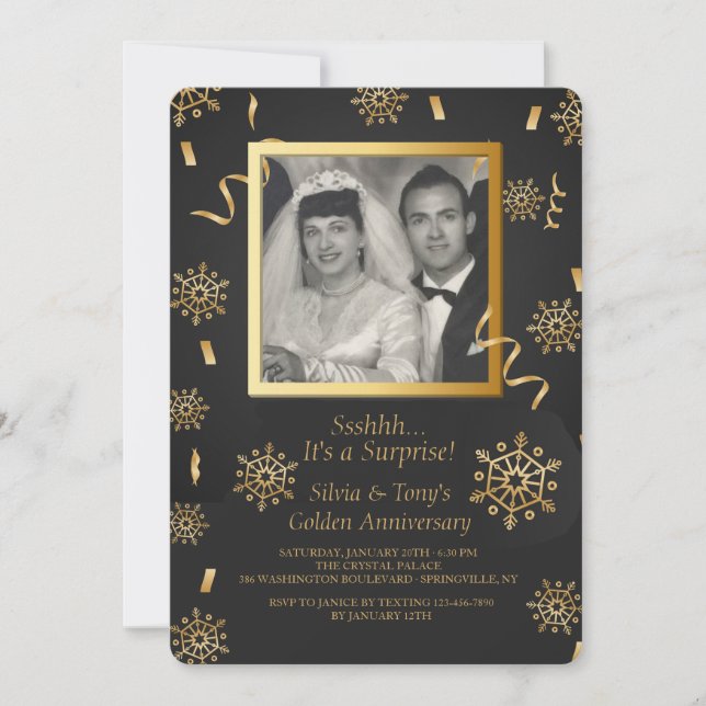 Convite da foto da celebração do inverno (Frente)