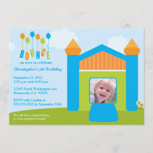 Convite da foto da festa de aniversário da casa d