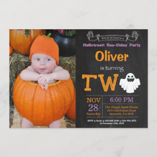 Convite da foto do partido do Dia das Bruxas do