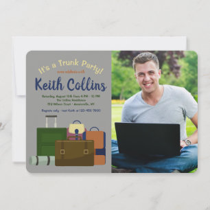 Convite da foto do partido do tronco (homem)