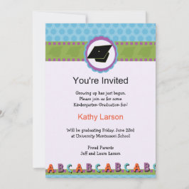 Convite da graduação do jardim de infância
